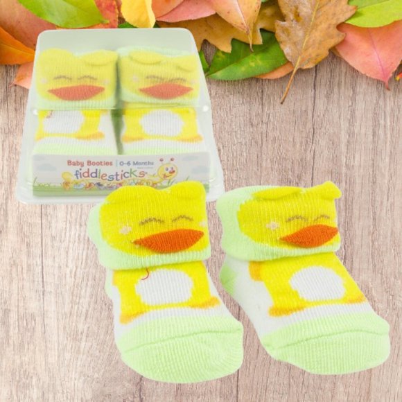 Fiddlesticks Baby Booties 0-6 months - Picture 5 of 7